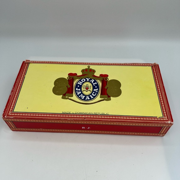 Royal Jamaican Other - Royal Jamaica Empty Cigar Box Dominican Republic Vintage 10x5” Storage Decor